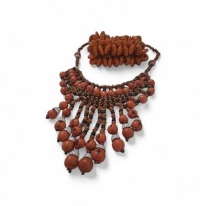 Indigenous Amazonian Tribal Takuna Beaded Necklace Set
